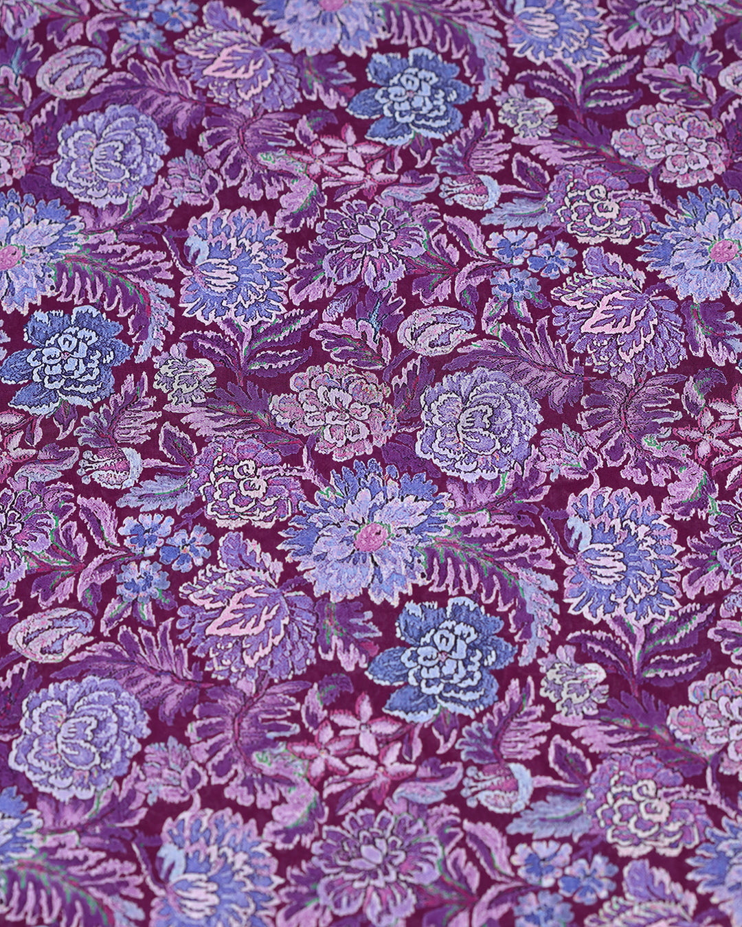 Blackcurrant Bloom Printed Voile