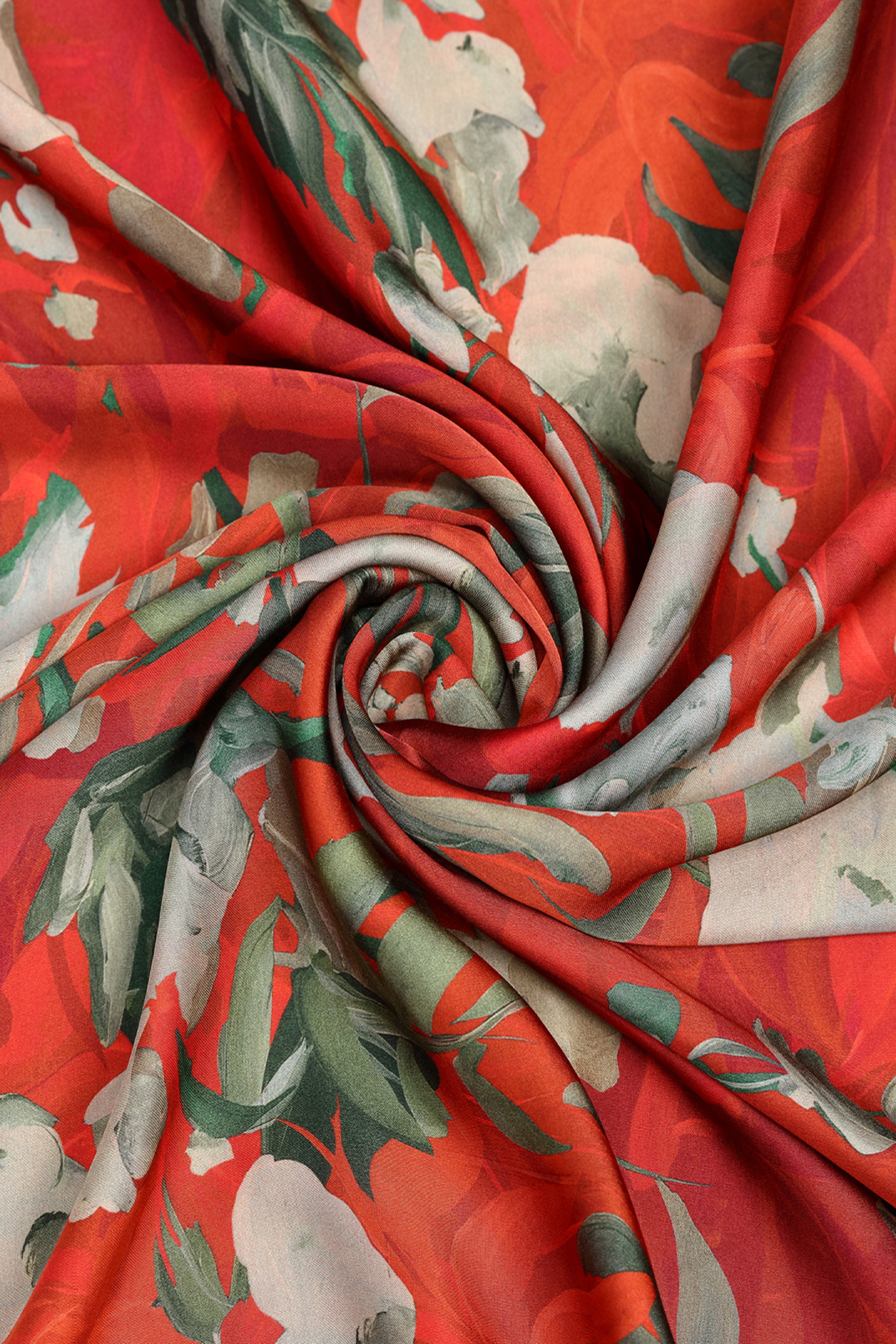 Cedar Spice Printed Modal Satin