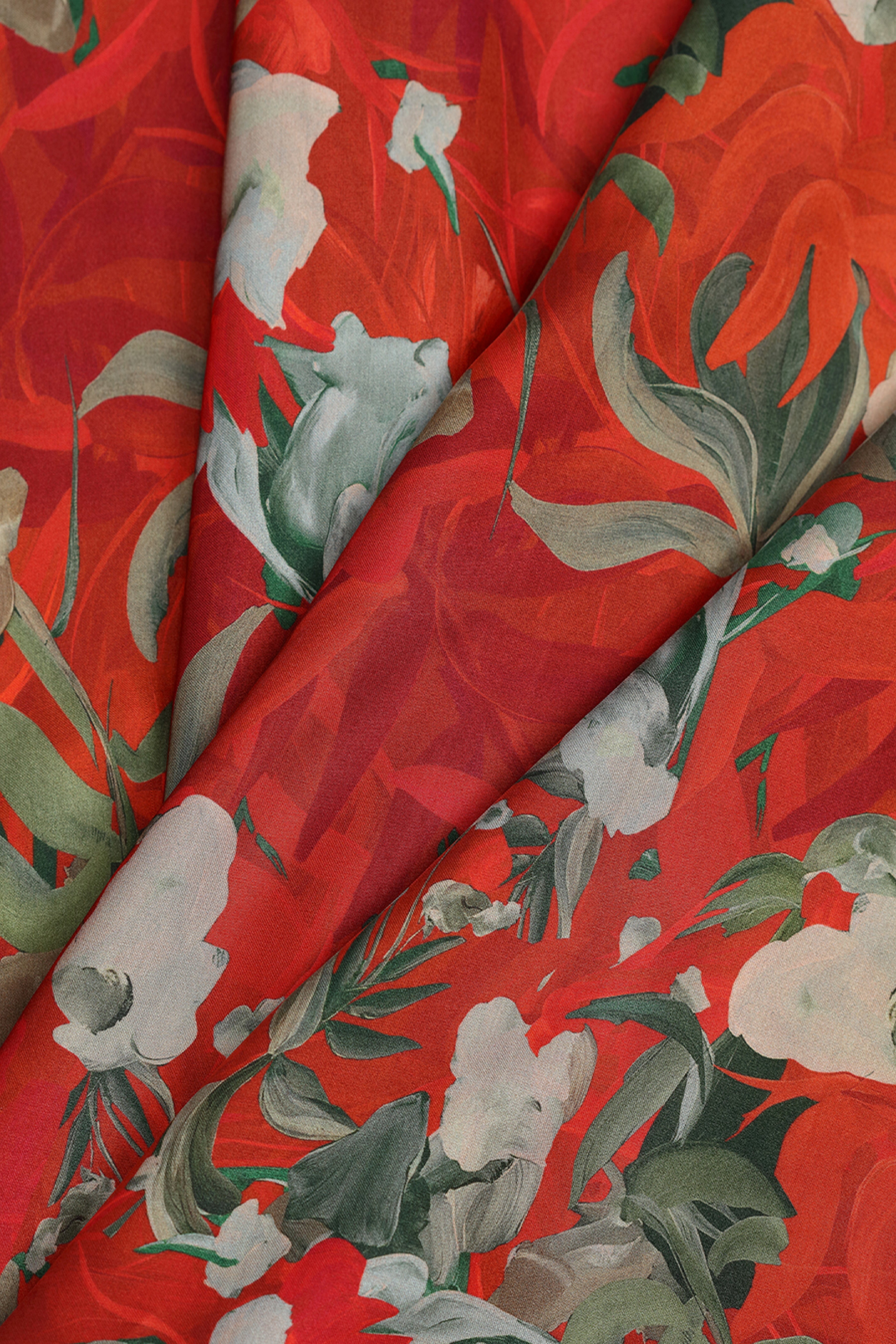 Cedar Spice Printed Modal Satin