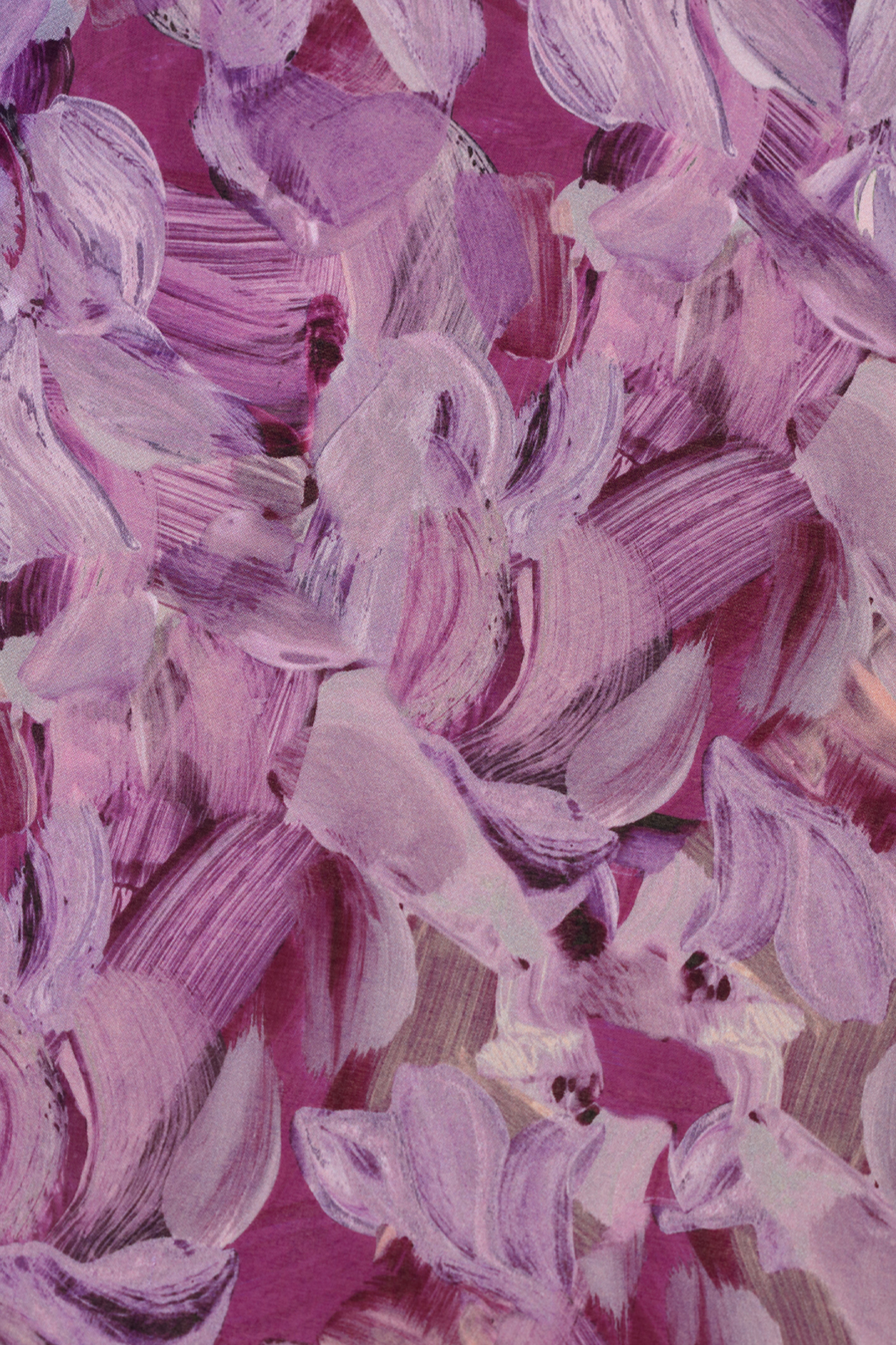 Celestial Orchid Abstract Print Voile