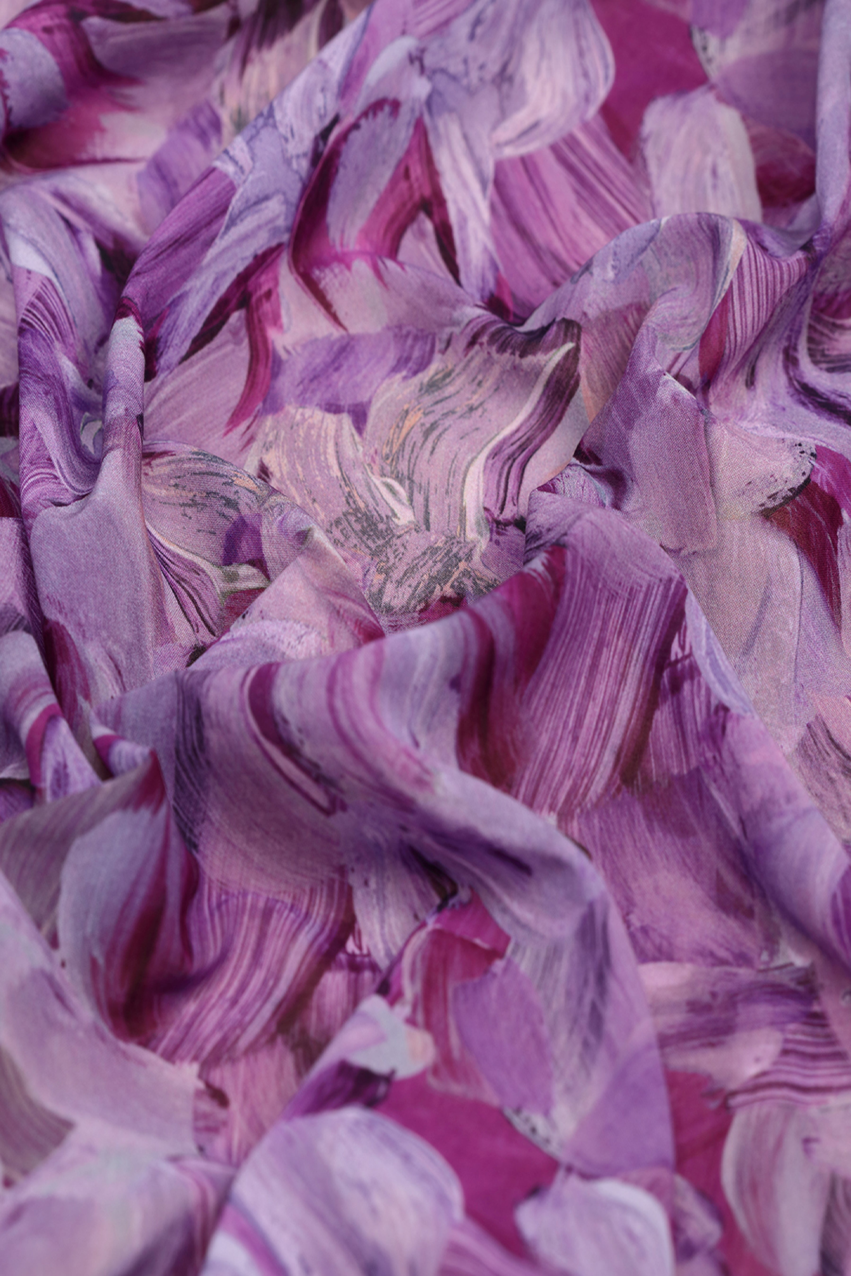 Celestial Orchid Abstract Print Voile