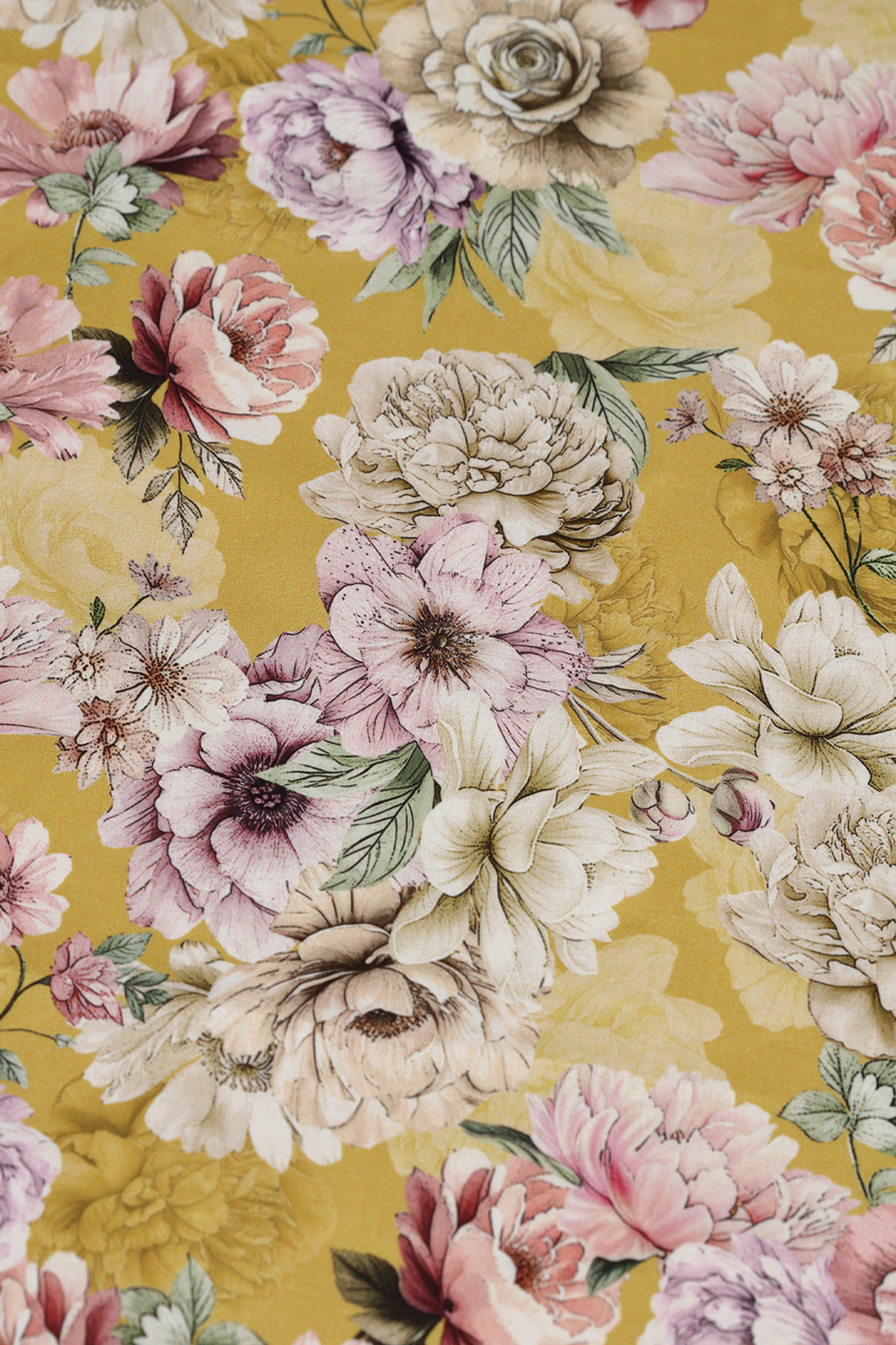 Daffodil Delight Floral Printed Cotton