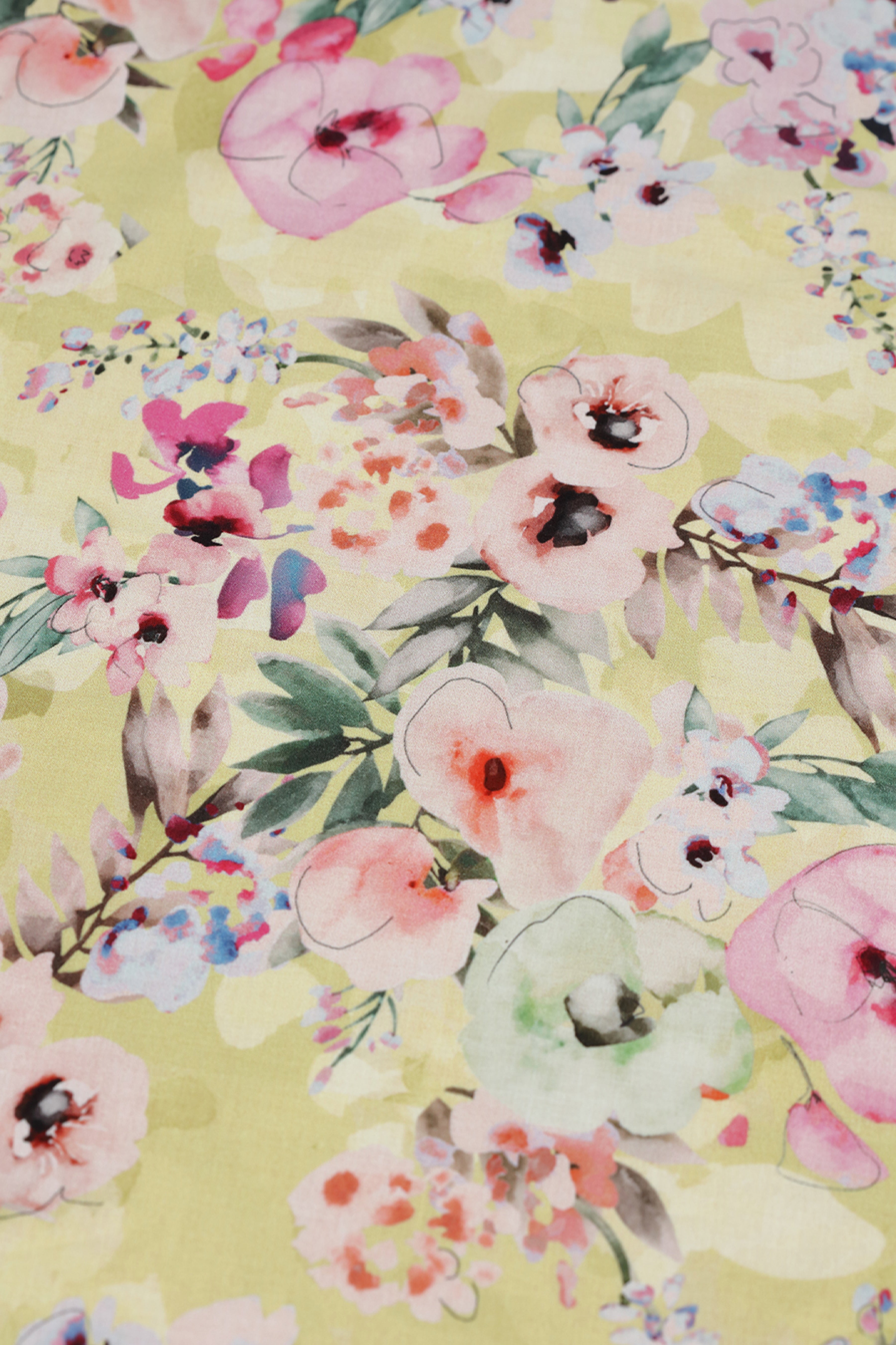 Mimosa Bloom Floral Printed Cotton