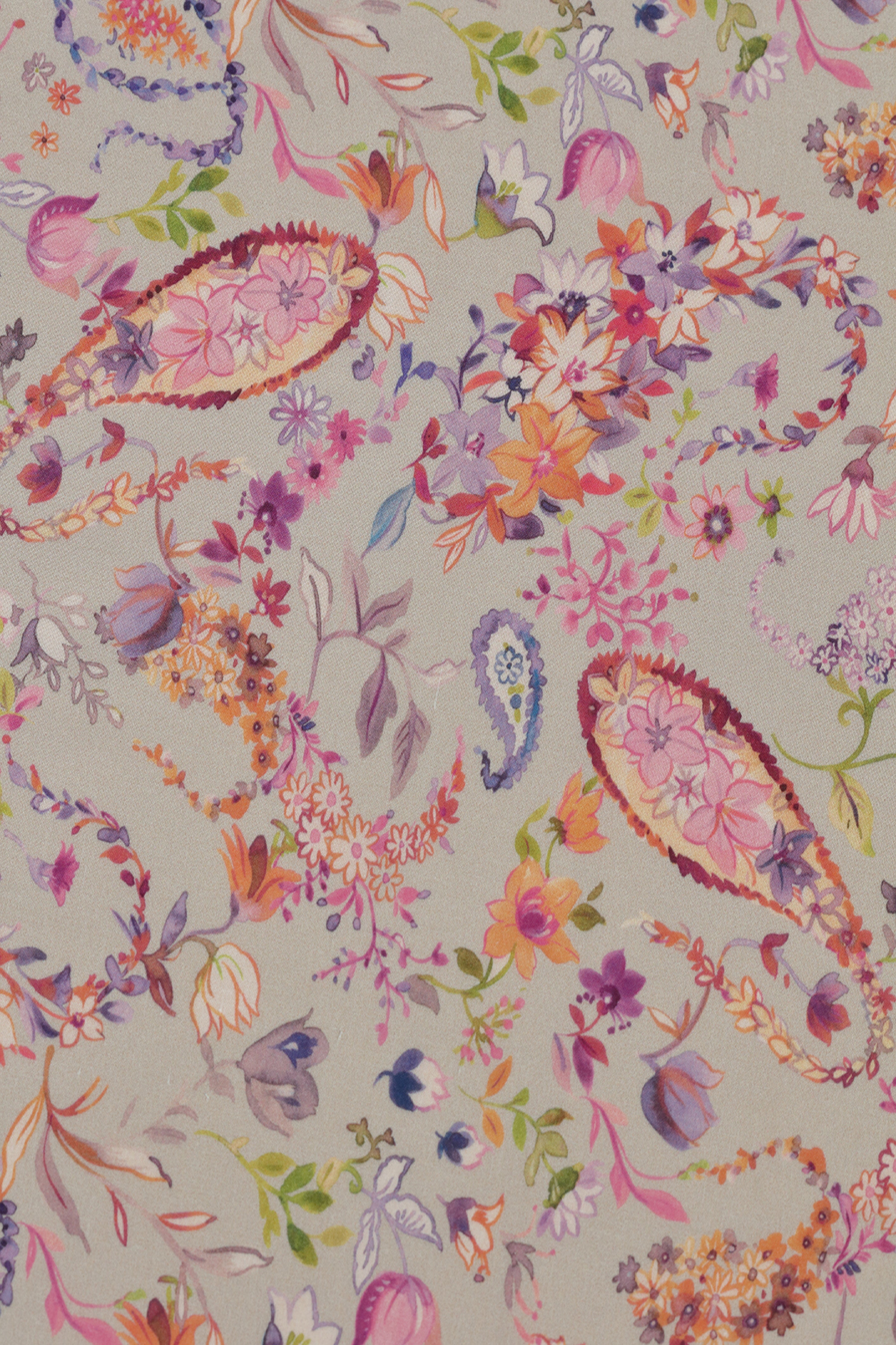Pastel Paisley Printed Voile