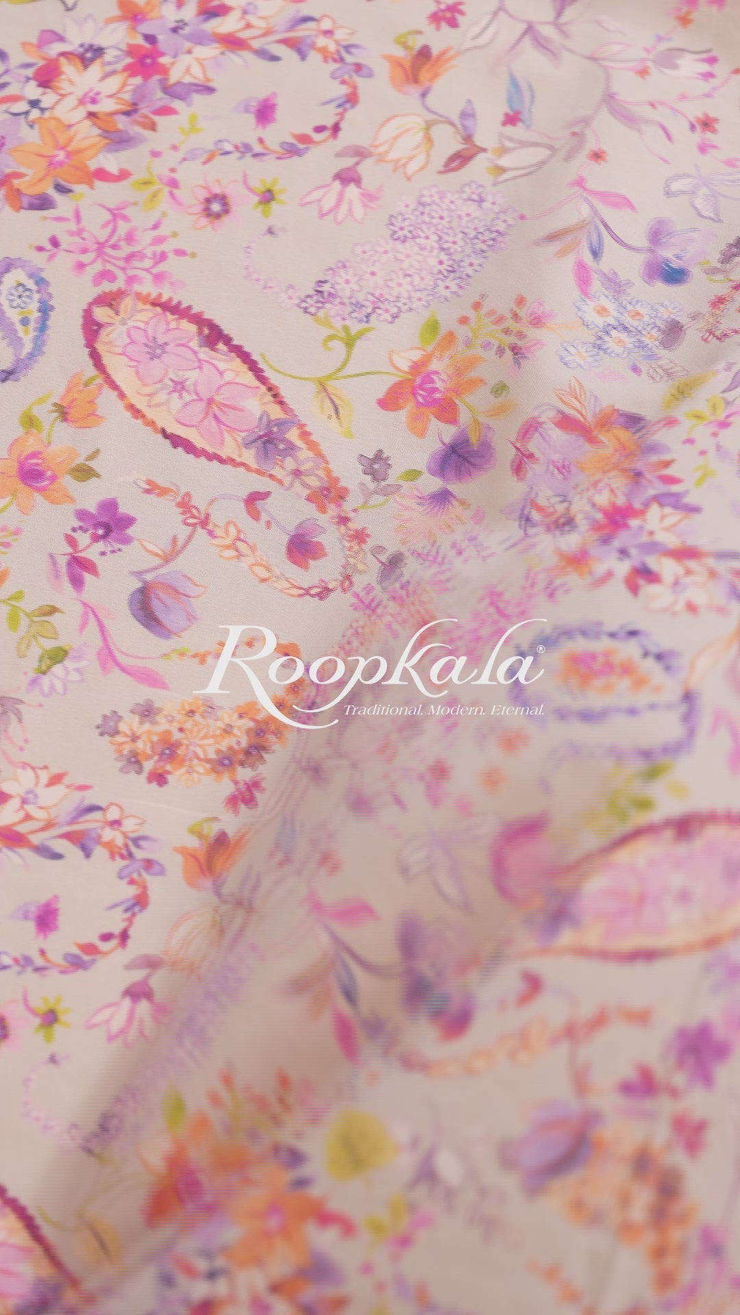 Pastel Paisley Printed Voile
