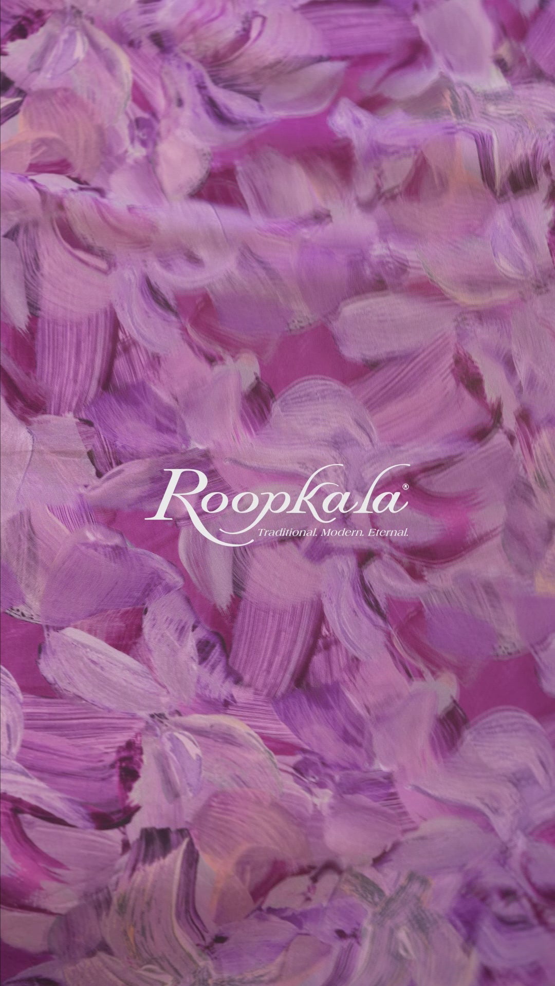 Celestial Orchid Abstract Print Voile