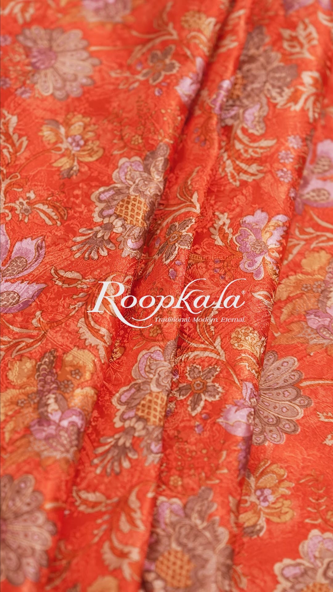 Vibrant Drama Printed Pure Silk