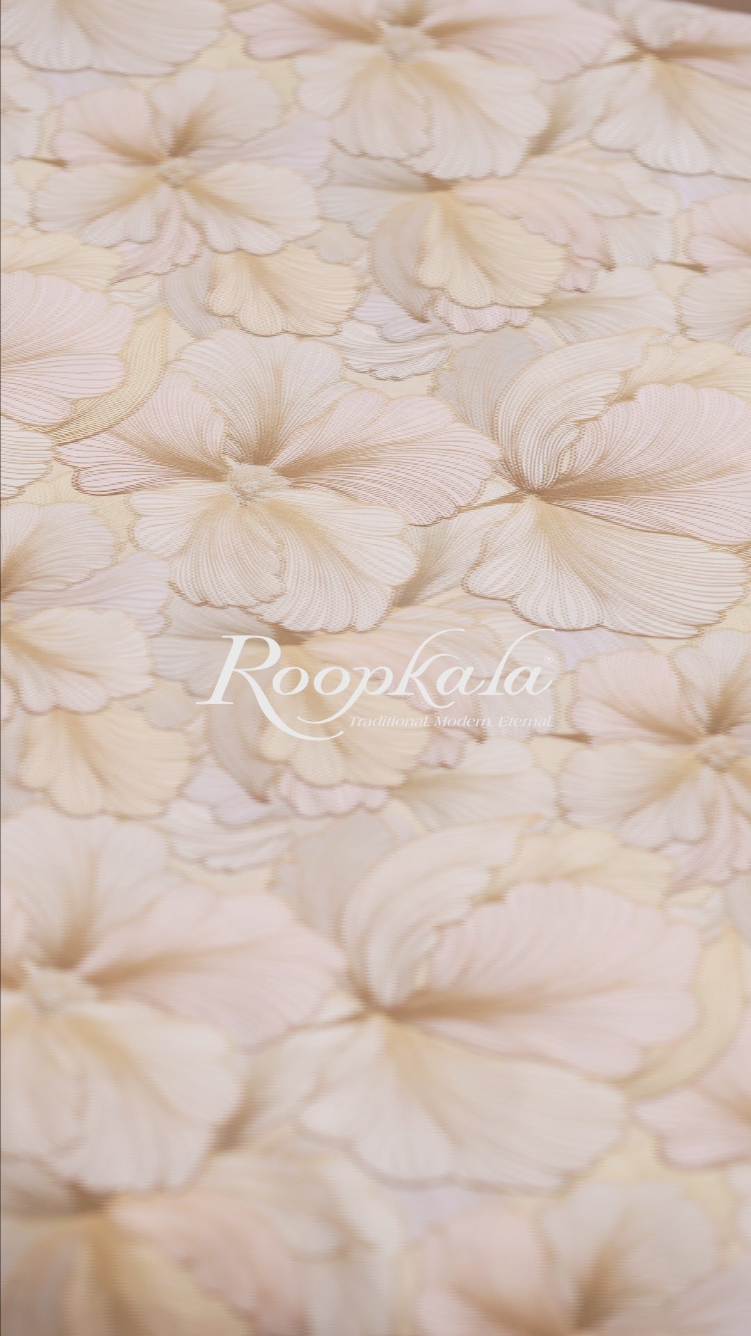 Soft Glow Floral Print Voile