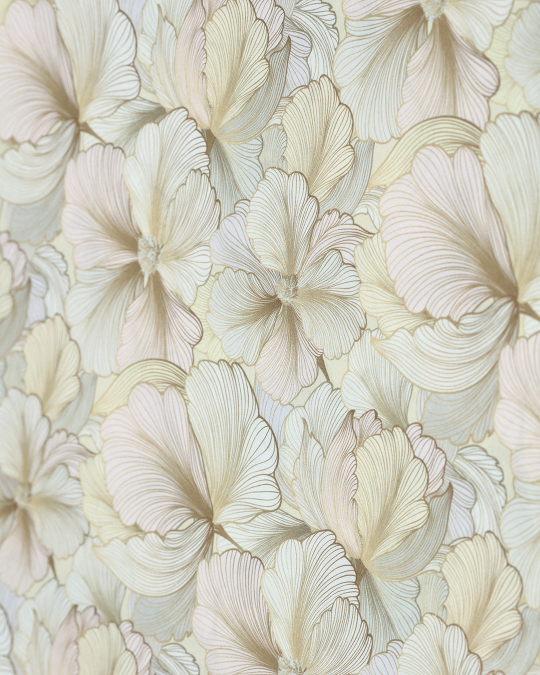 Soft Glow Floral Print Voile