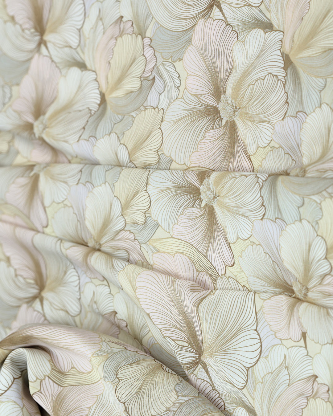 Soft Glow Floral Print Voile