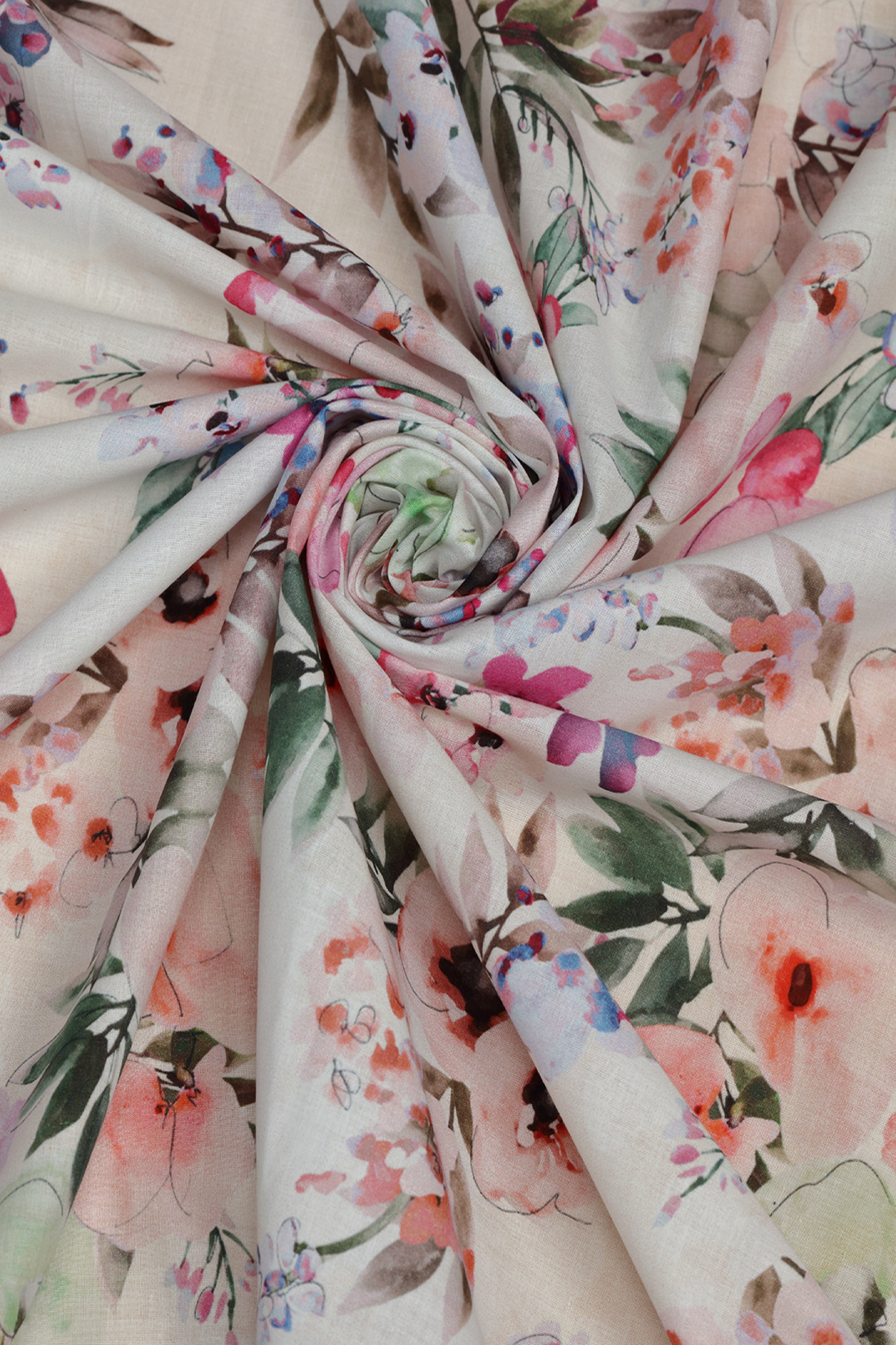 Tropical Charm Floral Printed Cotton