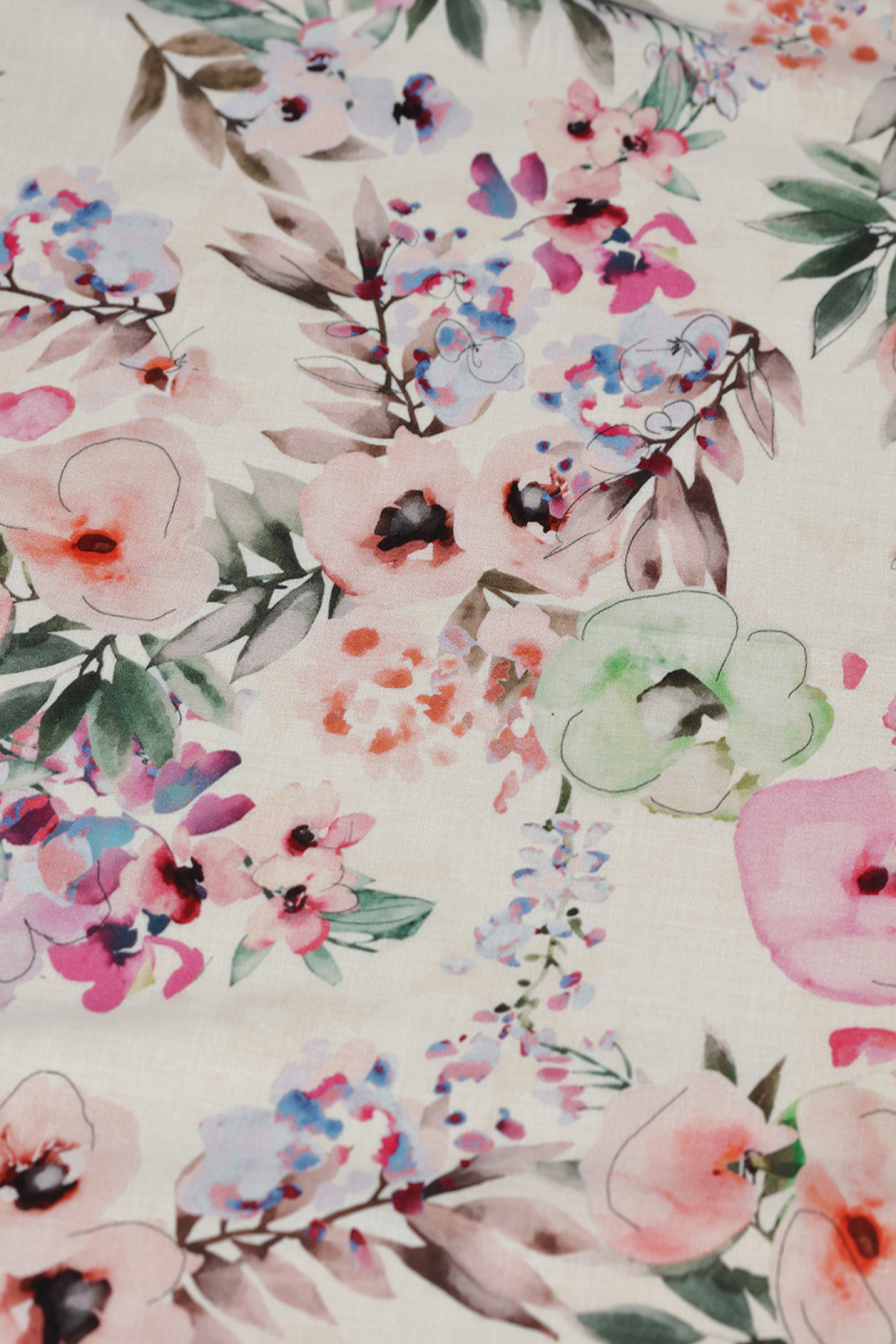 Tropical Charm Floral Printed Cotton