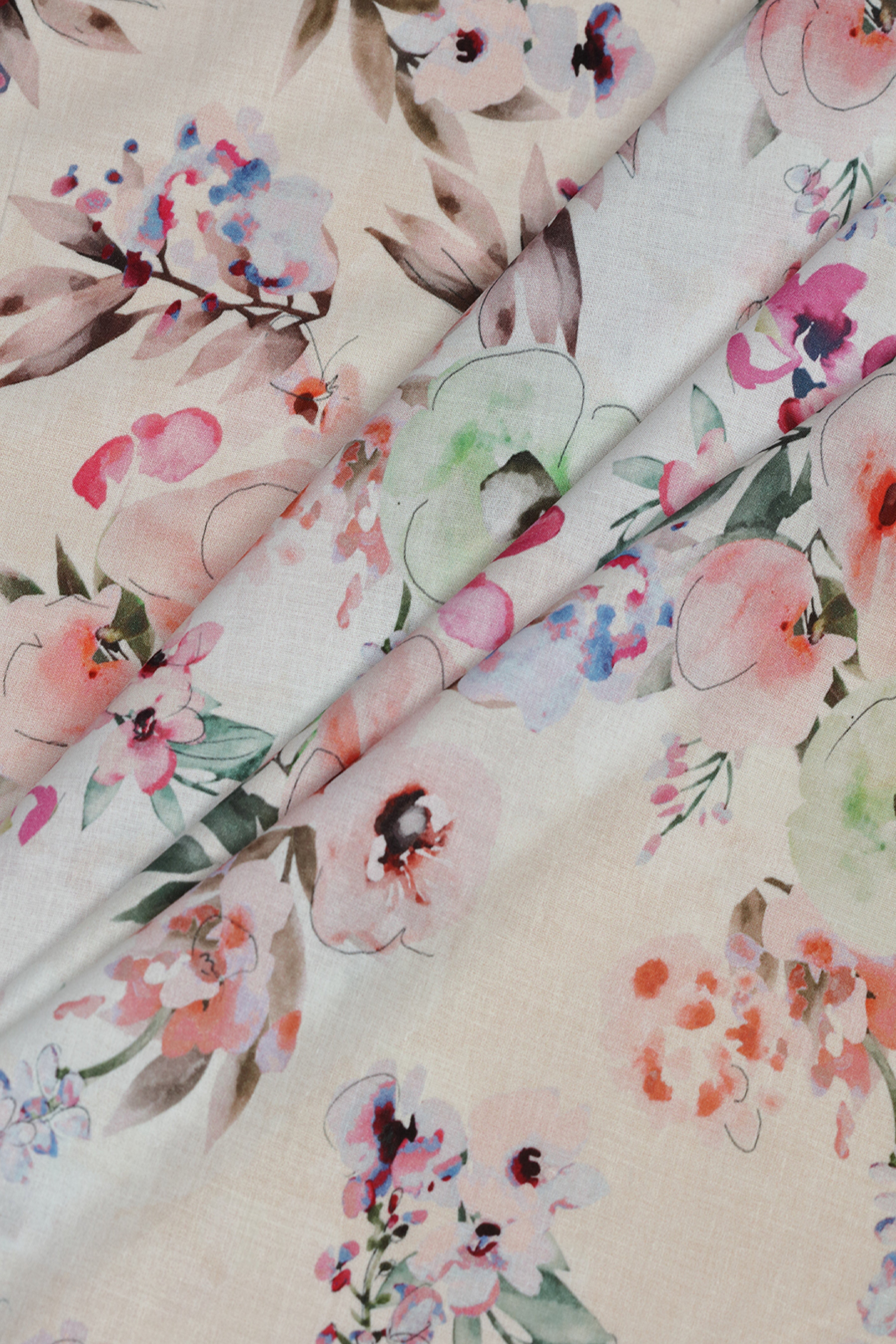 Tropical Charm Floral Printed Cotton