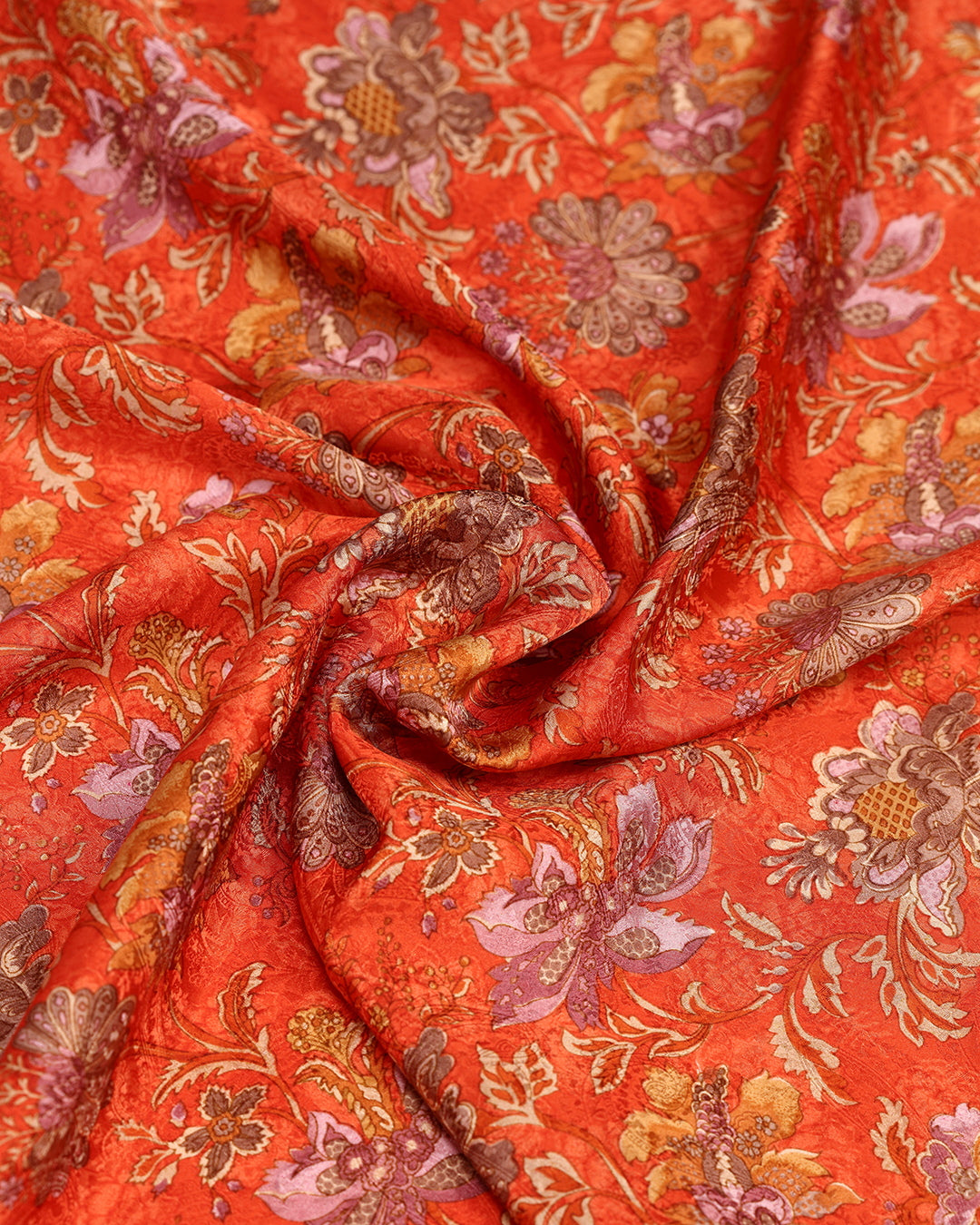Vibrant Drama Printed Pure Silk
