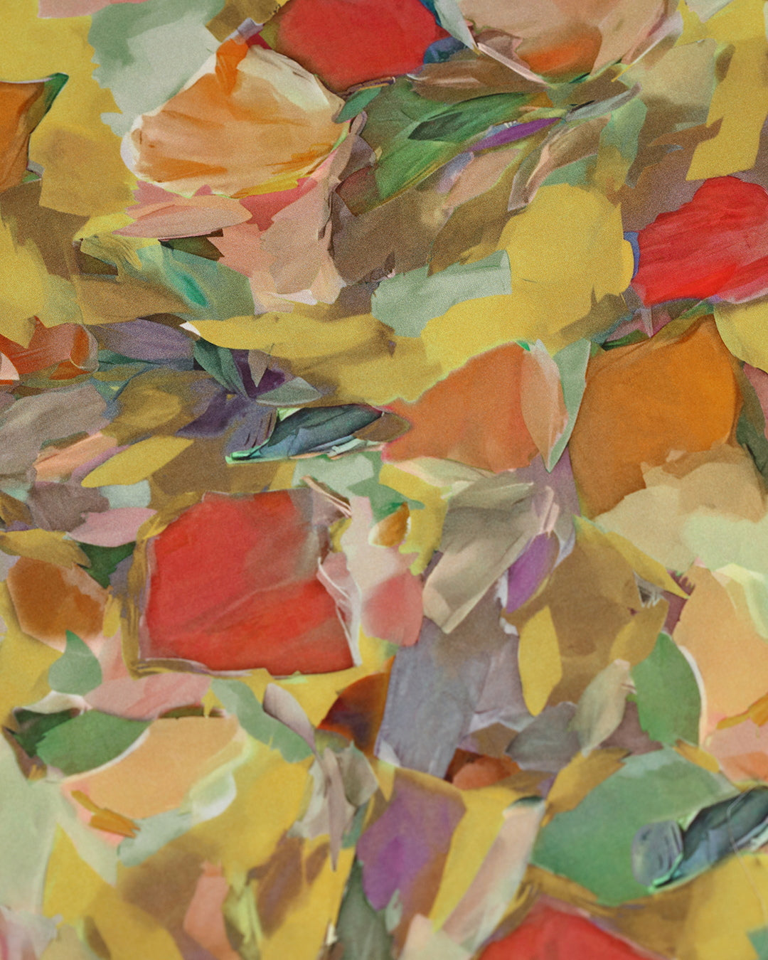 Vibrant Hues Abstract Printed Voile