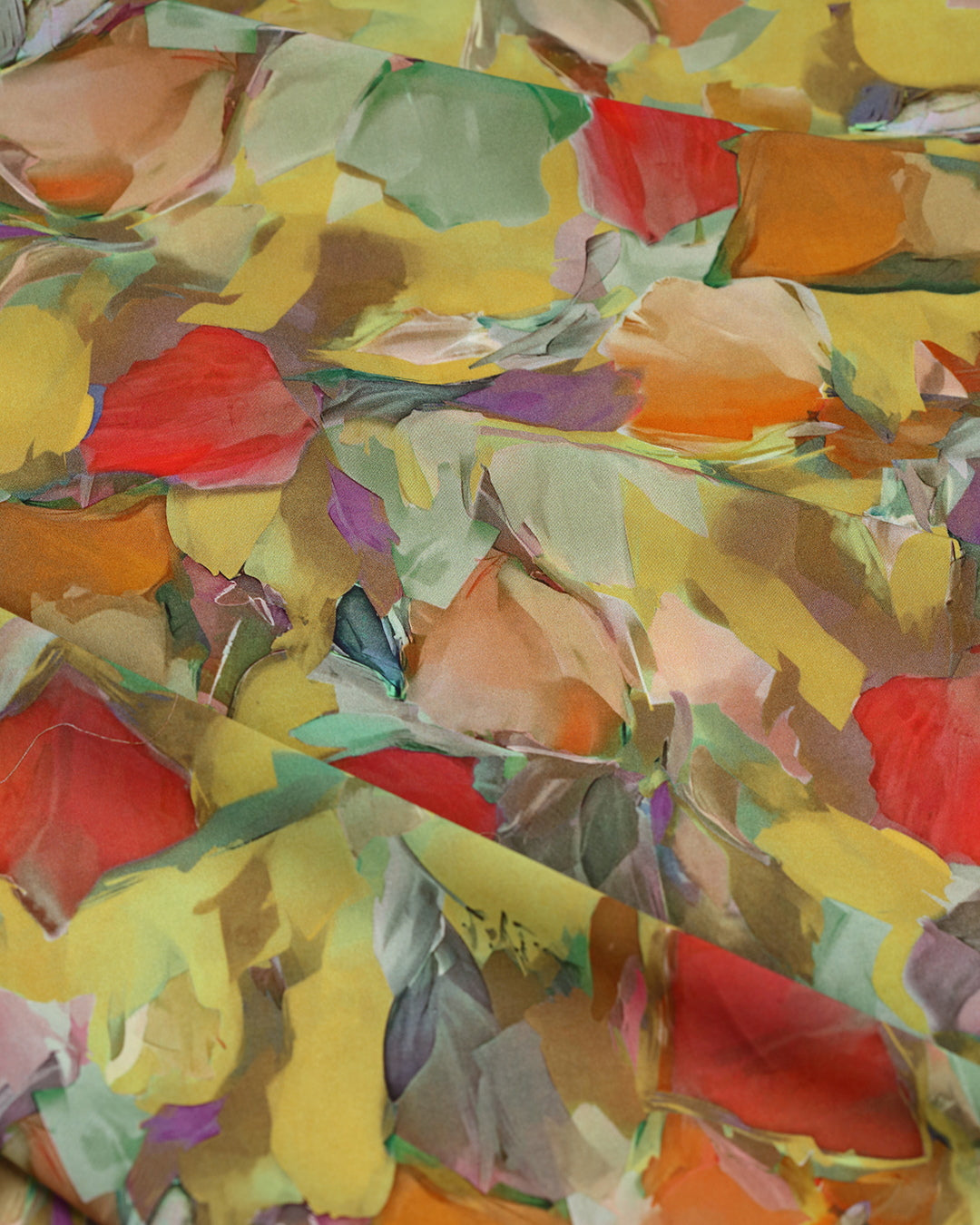 Vibrant Hues Abstract Printed Voile