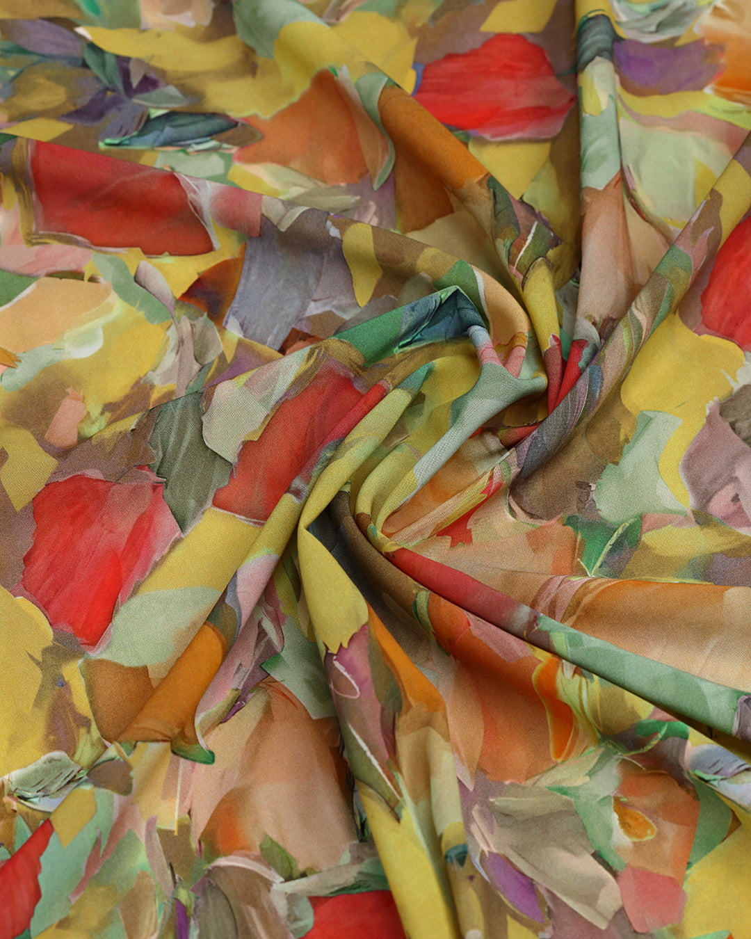 Vibrant Hues Abstract Printed Voile