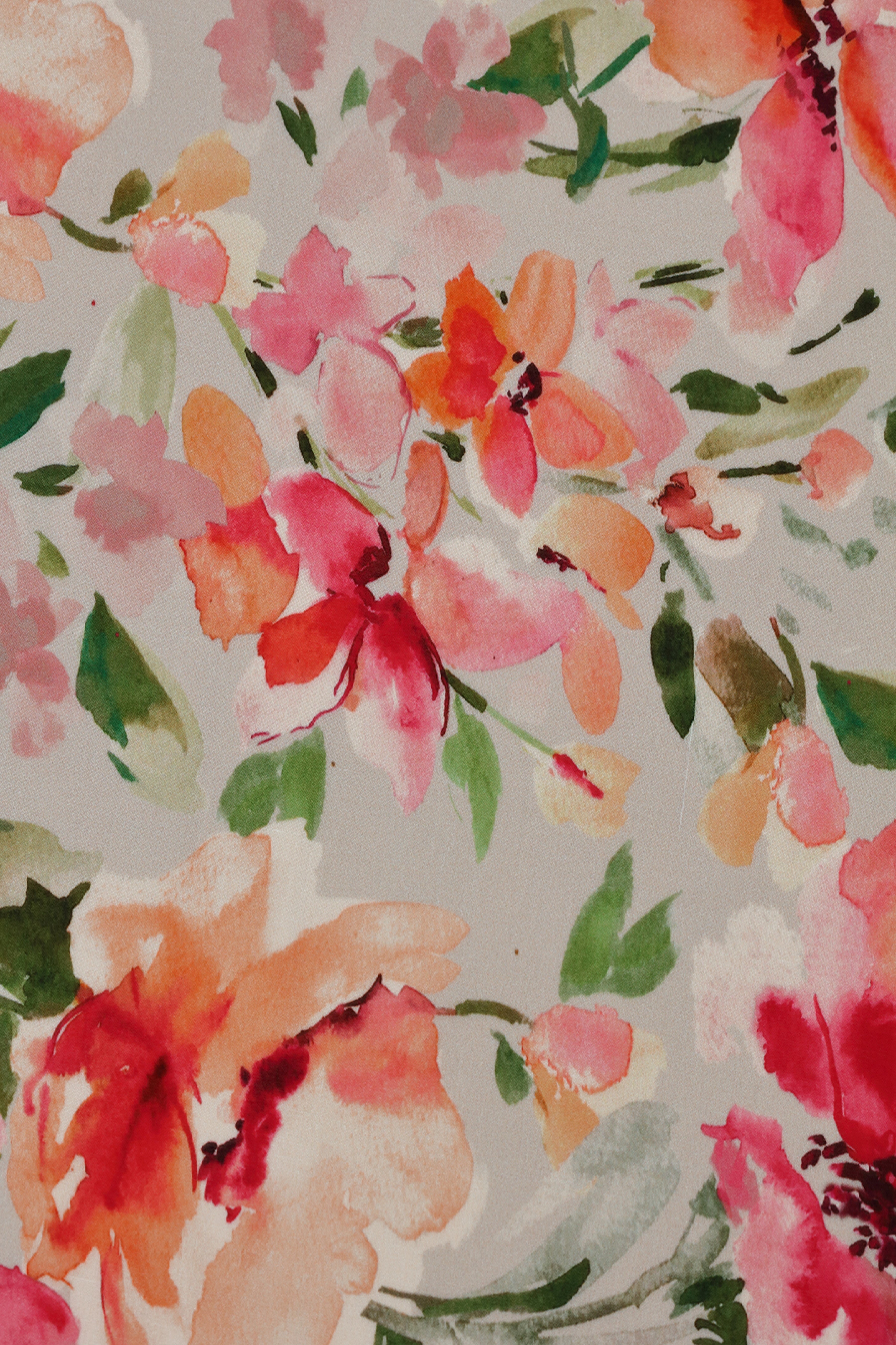 Vibrant Multicolor Floral Printed Voile